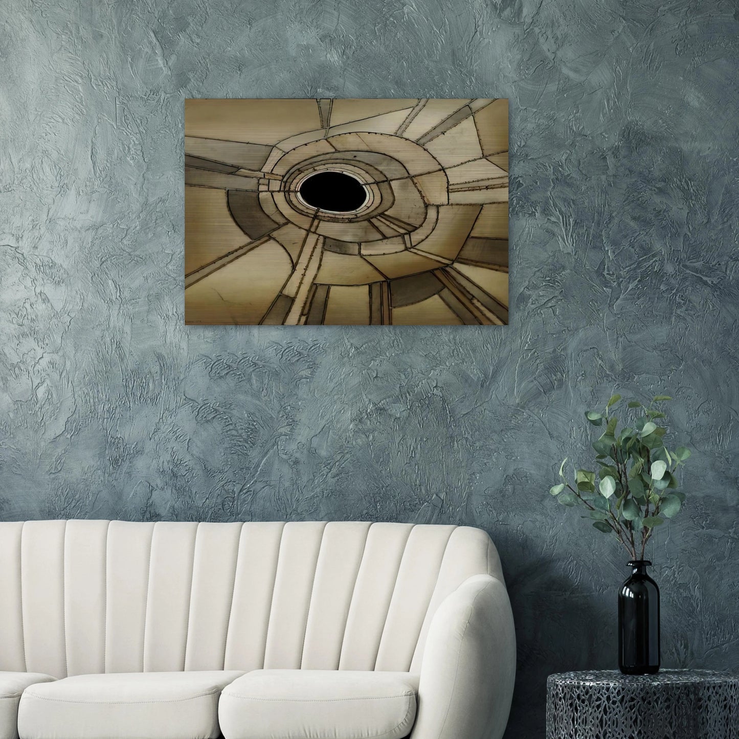 UNTITLED 1959 - Lee Bontecou Brushed Aluminum Print - 70x100 cm / 28x40 inches | Lee Bontecou Aluminum Print | Lee Bontecou Prints