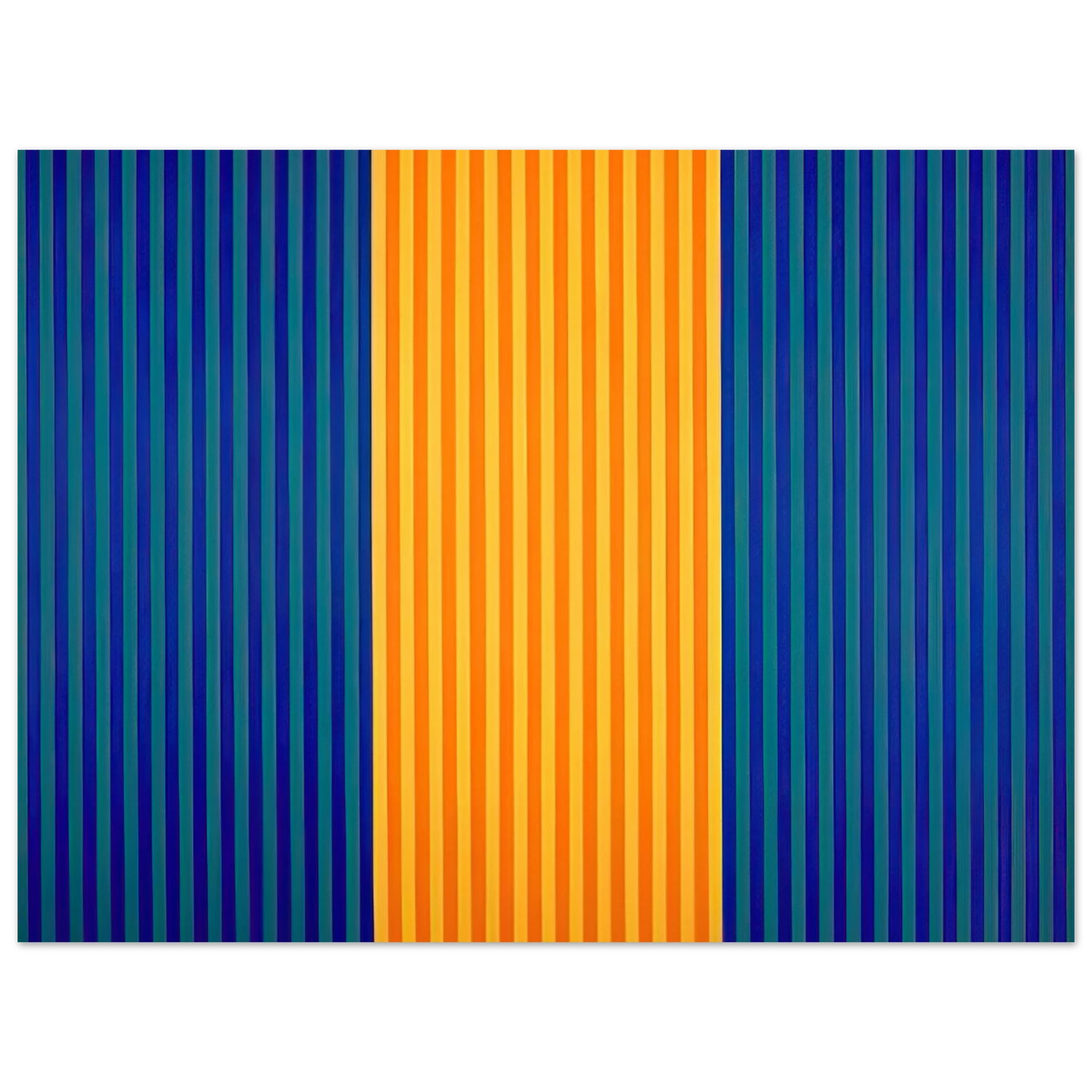 Gene Davis - Tom's Furnace - 1961 Fine Art Poster - Default Title