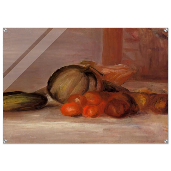 Still Life with Melon - Pierre-Auguste Renoir Acrylic Print - 70x100 cm / 28x40″ inches