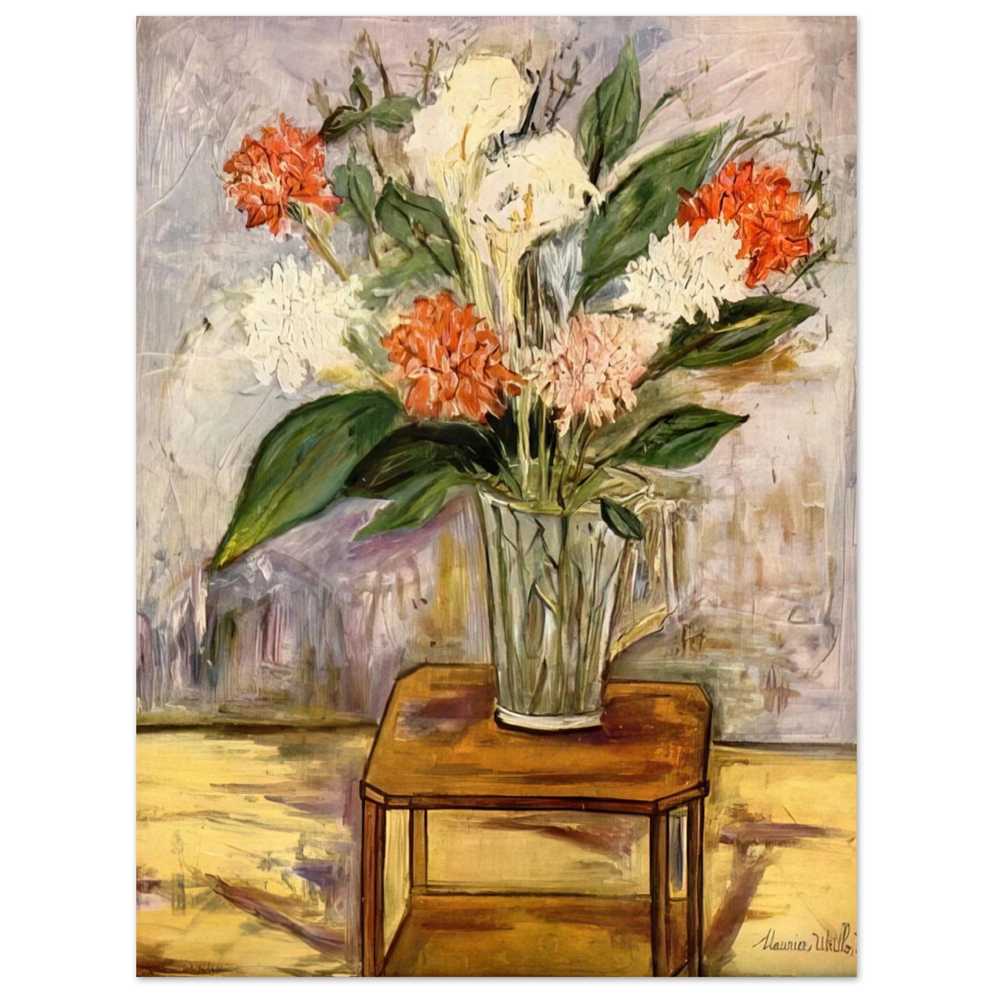 Maurice Utrillo - FLOWERS Fine Art Poster - Default Title