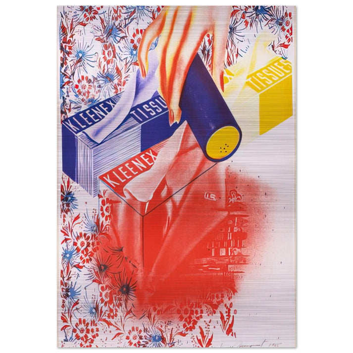 Campaign - James Rosenquist Brushed Aluminum Print - 70x100 cm / 28x40 inches | James Rosenquist Aluminum Print | James Rosenquist Prints