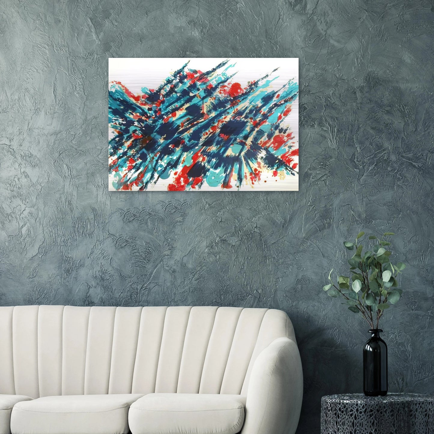 Le Sang et l’eau - 1978 - Alfred Manessier Brushed Aluminum Print - 70x100 cm / 28x40 inches | Alfred Manessier Aluminum Print | Alfred Manessier Prints