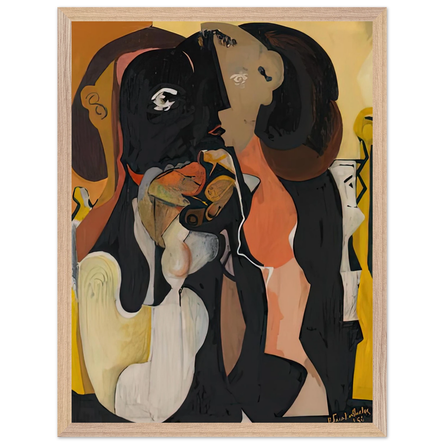 Helen Frankenthaler - Woman, 1950- Wall Art - 30x40 cm / 12x16 inches - Fine Art Poster - -