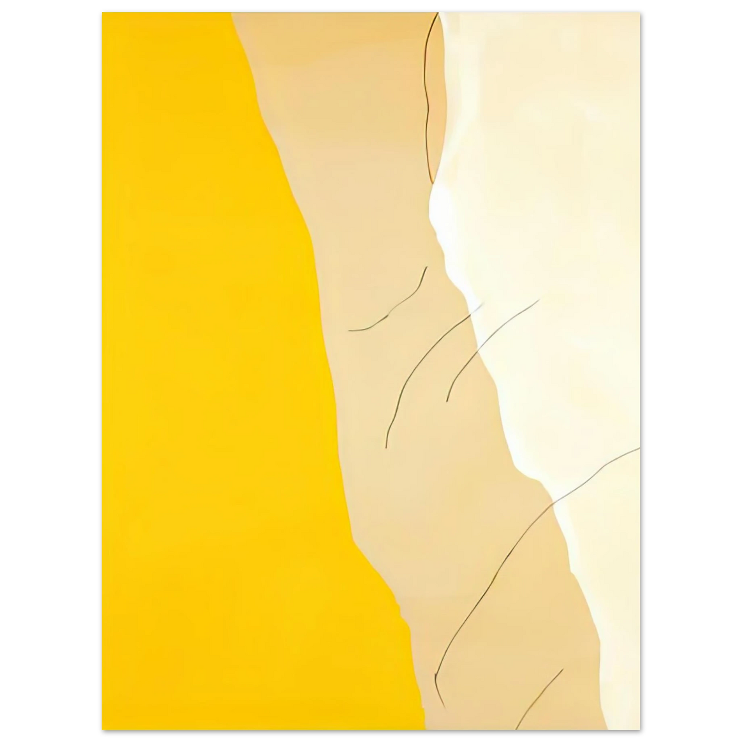 Helen Frankenthaler - Mornings, 1971- Wall Art - 60x80 cm / 24x32 inches - Premium Wooden Framed Poster With Fine Art Paper - White frame