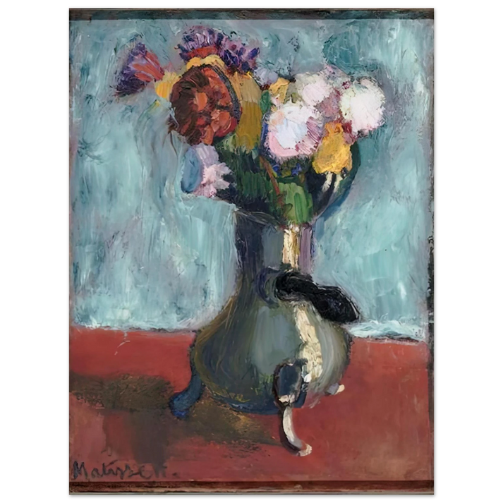 Henri Matisse - BOUQUET OF FLOWERS IN CHOCOLATE 1902 75x100 cm / 30x40inches Fine Art Poster
