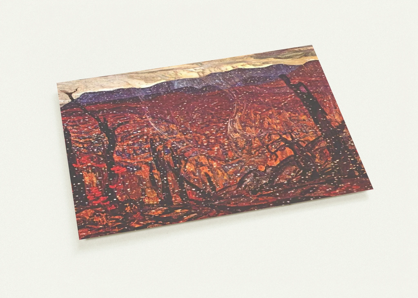 First Snow, Algoma Country - 1920 By A.Y. Jackson Pack of 10 Post Cards | A.Y. Jackson Post Cards | A6 (10.5 x 14.8 cm) - 4.1 x 5.8 inches