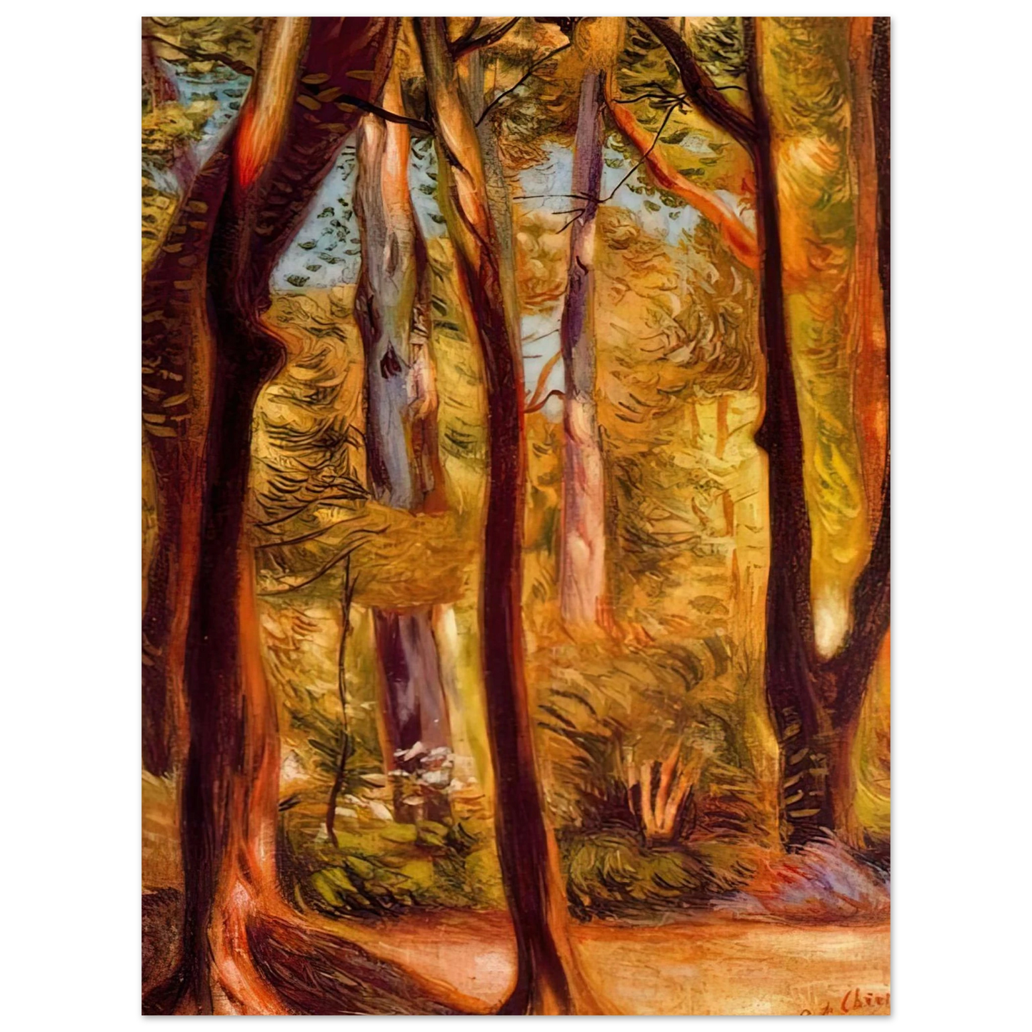 Giorgio de Chirico - LANDSCAPE OF CASCINE Fine Art Poster - Default Title