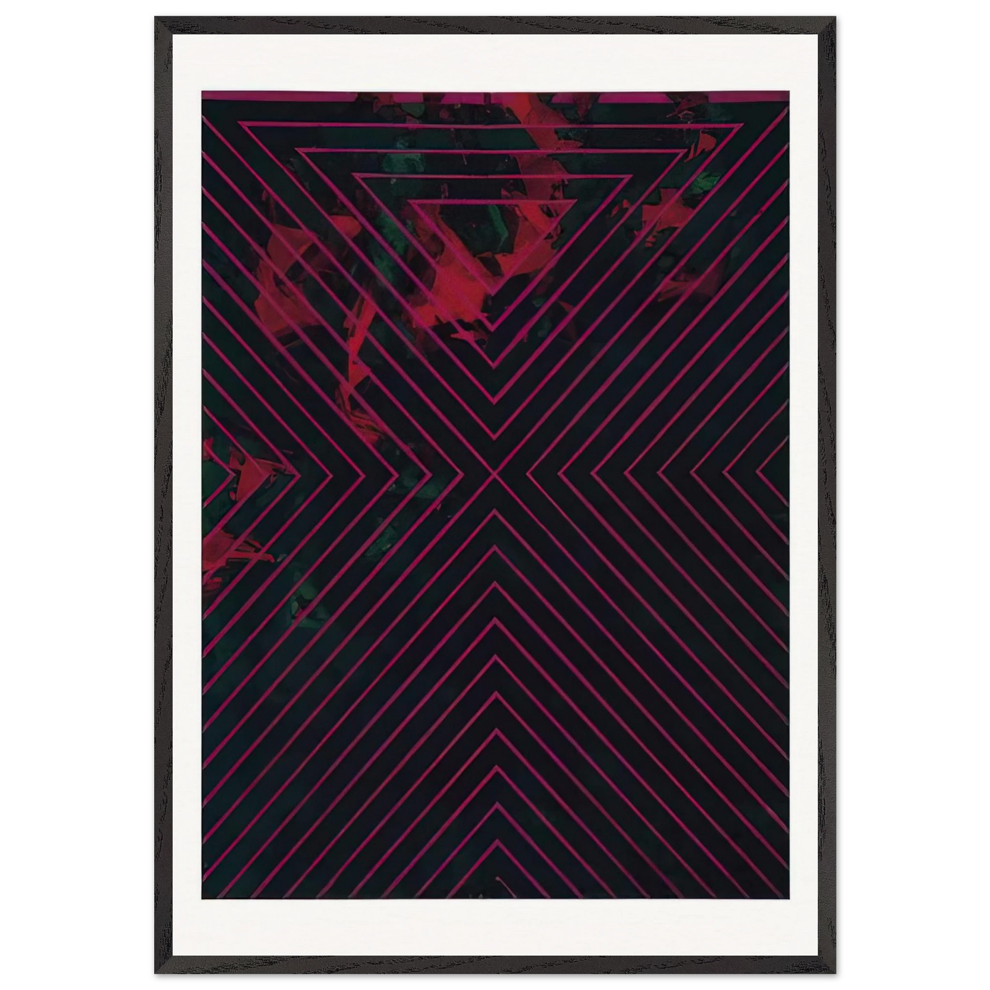 1418 1986 - Luis Feito 70x100 cm / 28x40 inches Framed Art Print – Black Wooden Frame