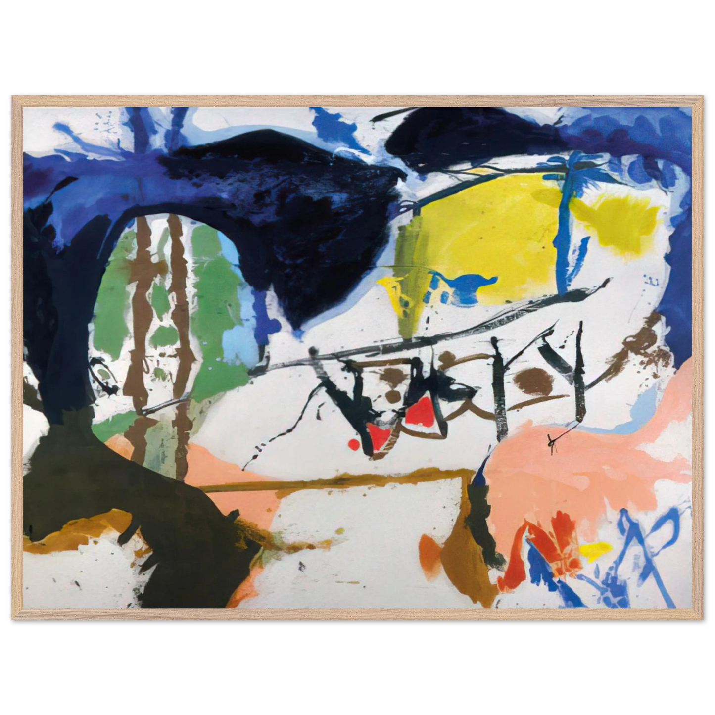 Helen Frankenthaler - Acres - 1959 Wall art - 45x60 cm / 18x24 inches - Fine Art Poster - -