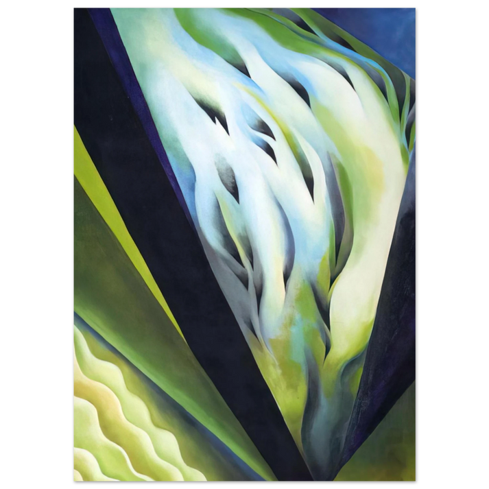 Georgia O'Keeffe - Blue and Green Music Fine Art Poster