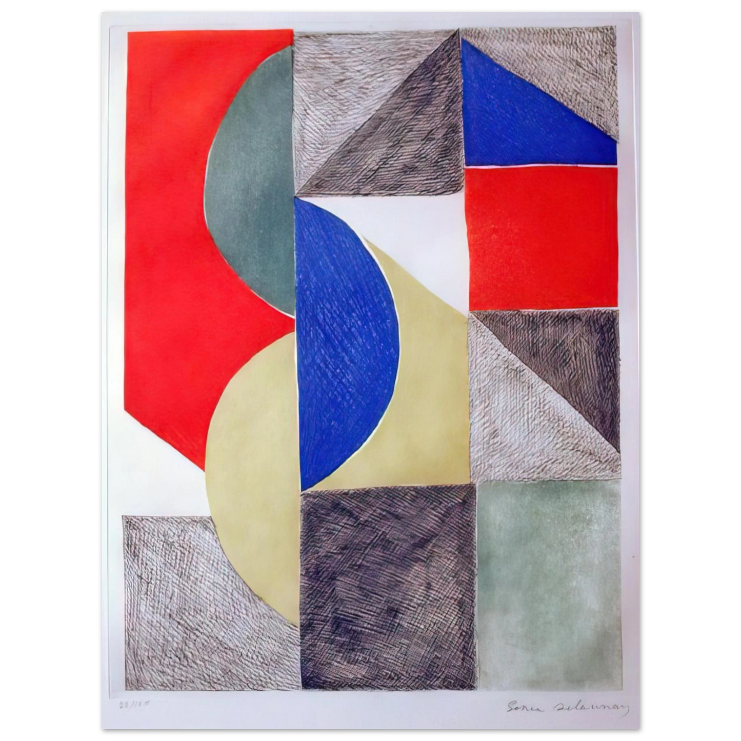 Sonia Delaunay - ABSTRACT COMPOSITION Fine Art Poster - Default Title