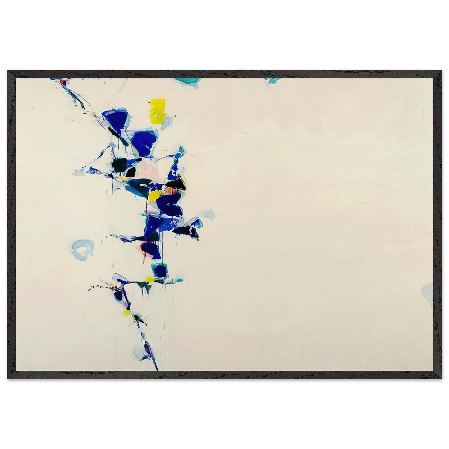 Toward Disappearance III - Sam Francis Framed Art Print – Black Wooden Frame - Default Title - -Framed Art Print