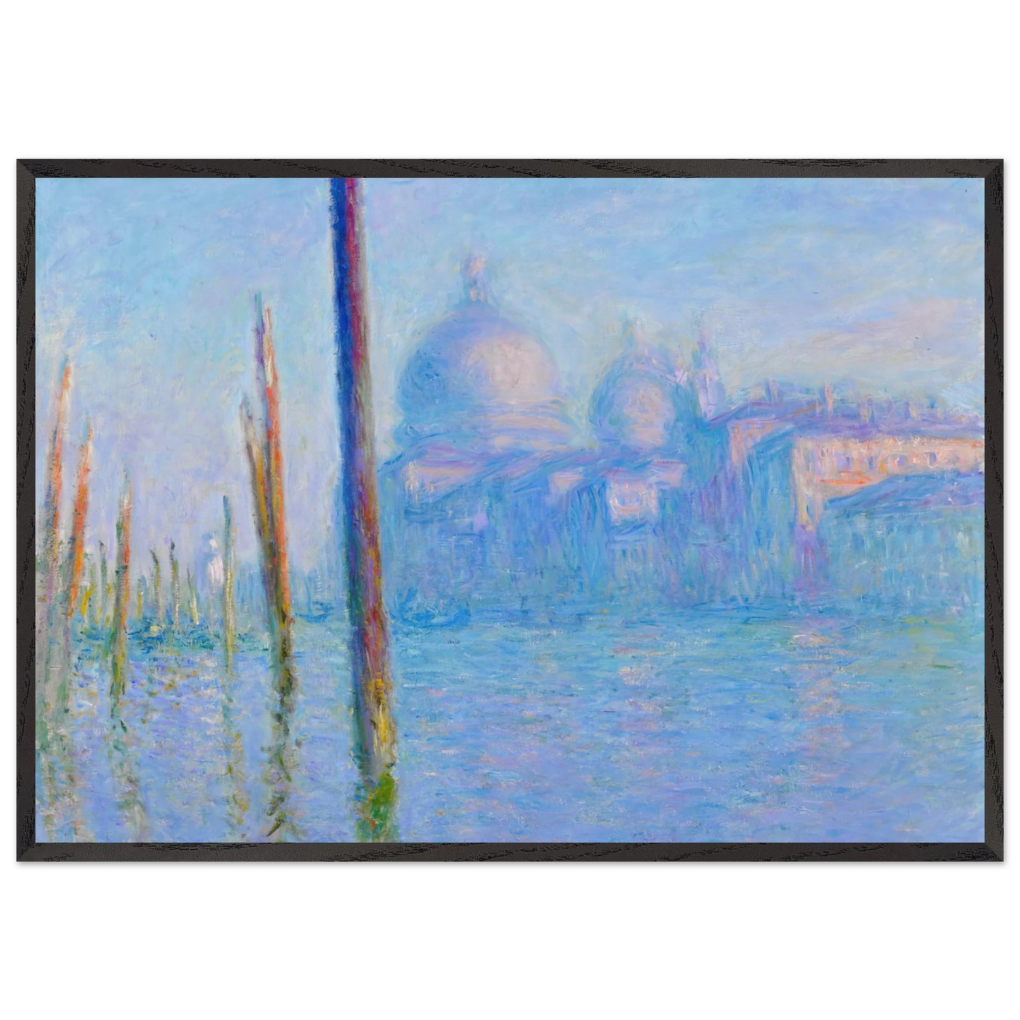 The Grand Canal Venice - claude monet Framed Art Print – Black Wooden Frame - Default Title - -Framed Art Print