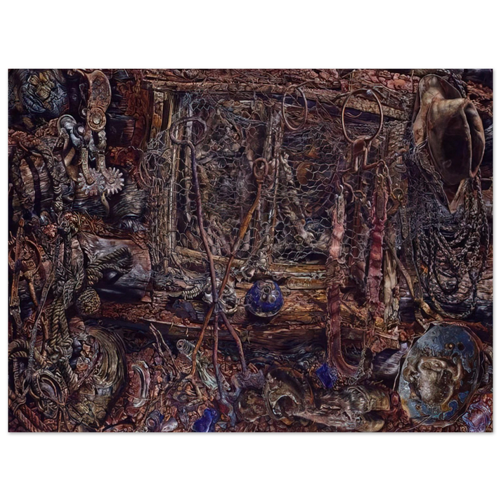 Ivan Albright - THE RUSTLERS 1962 75x100 cm / 30x40inches Fine Art Poster