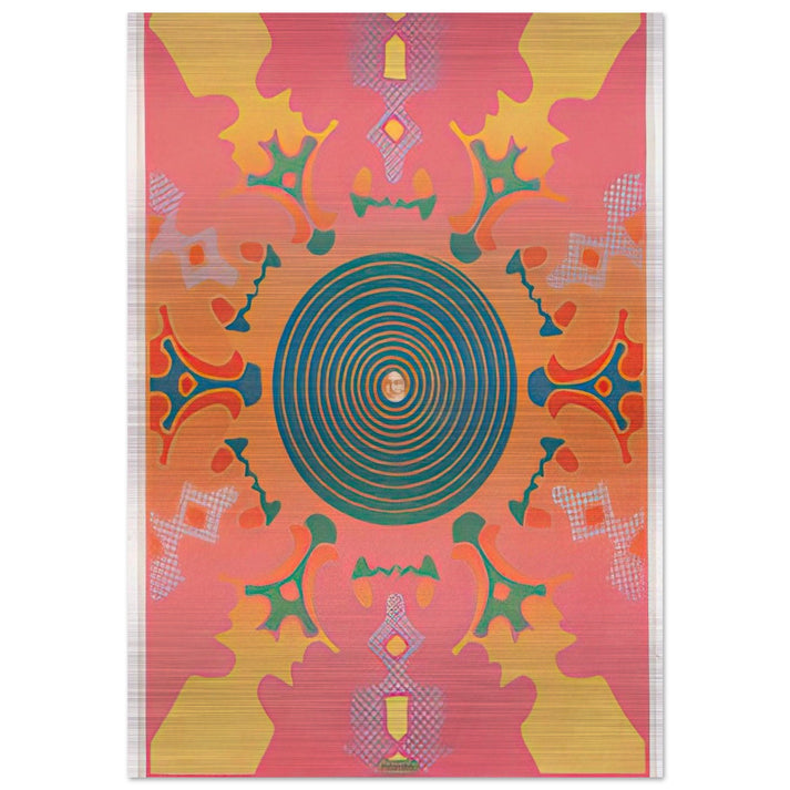 THE VISIONARIES AT THE EAST HAMPTON GALLERY 1967 - Peter Max Brushed Aluminum Print - 70x100 cm / 28x40 inches | Peter Max Aluminum Print | Peter Max Prints