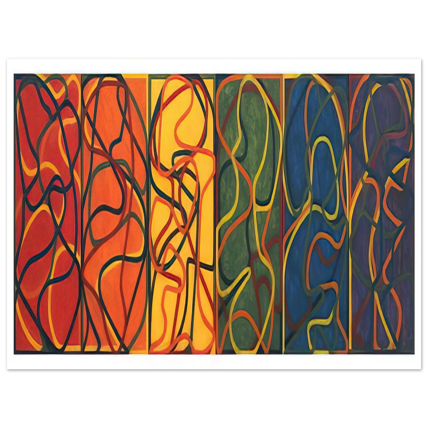 Brice Marden - The Propitious Garden of Plane Image Version One - 2005 Fine Art Poster - Default Title