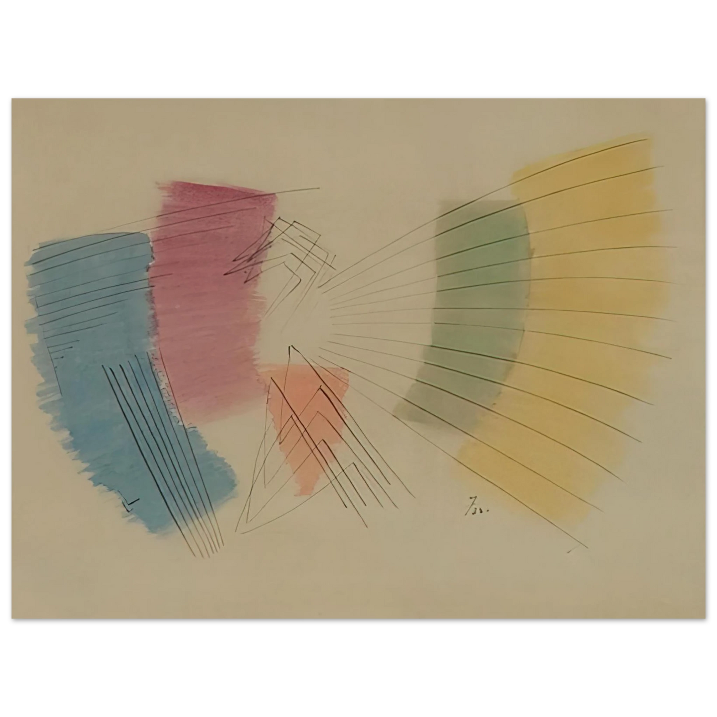 John Ferren - Untitled - 1933 Fine Art Poster - Default Title