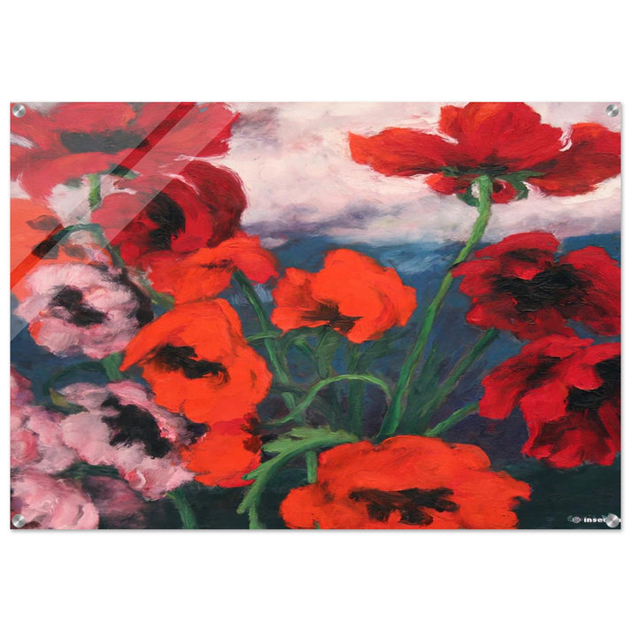 Large Poppies - Emil Nolde Acrylic Print - 70x100 cm / 28x40″ inches