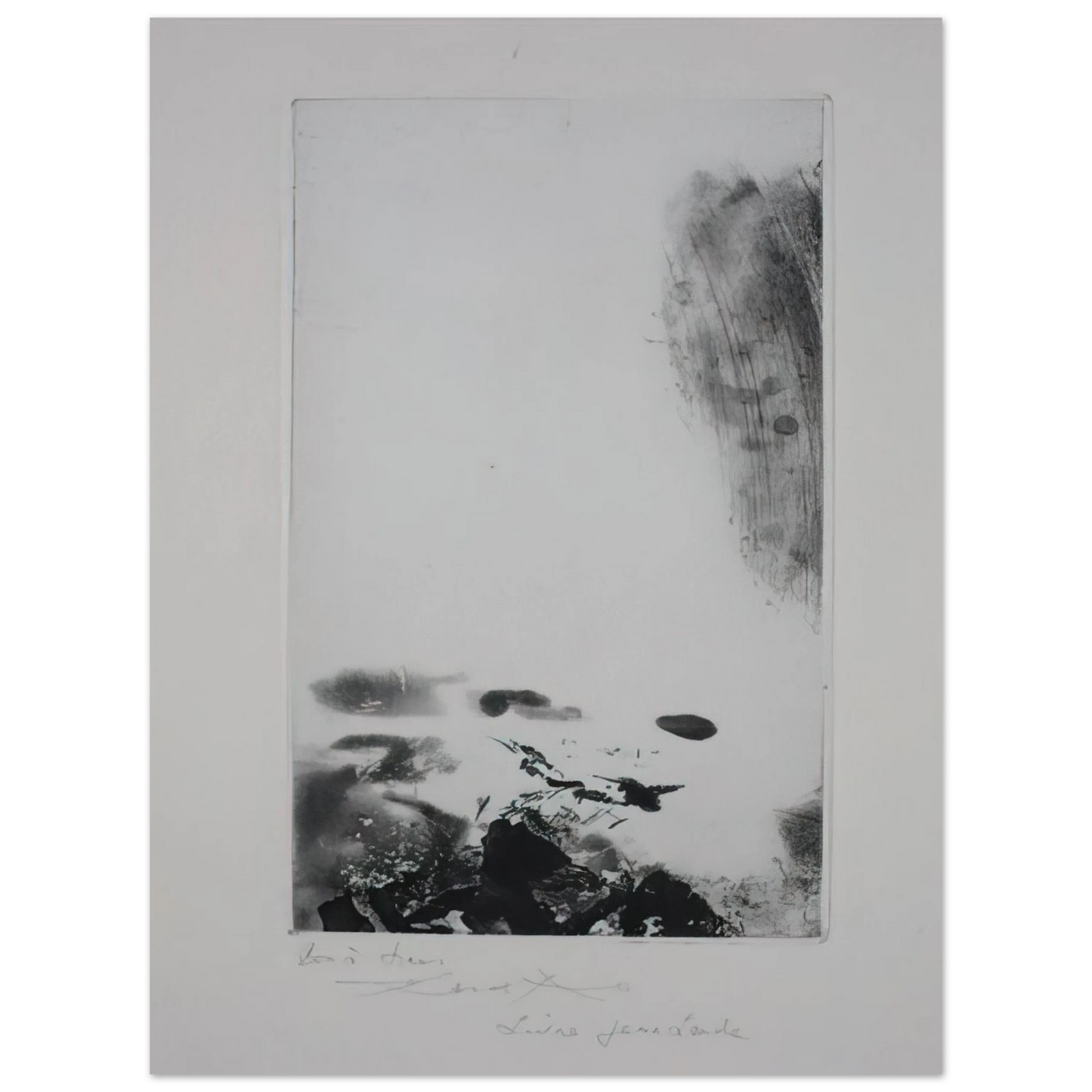 Zao Wou-Ki - WAITING FOR A HOLIDAY 1974 Fine Art Poster - Default Title