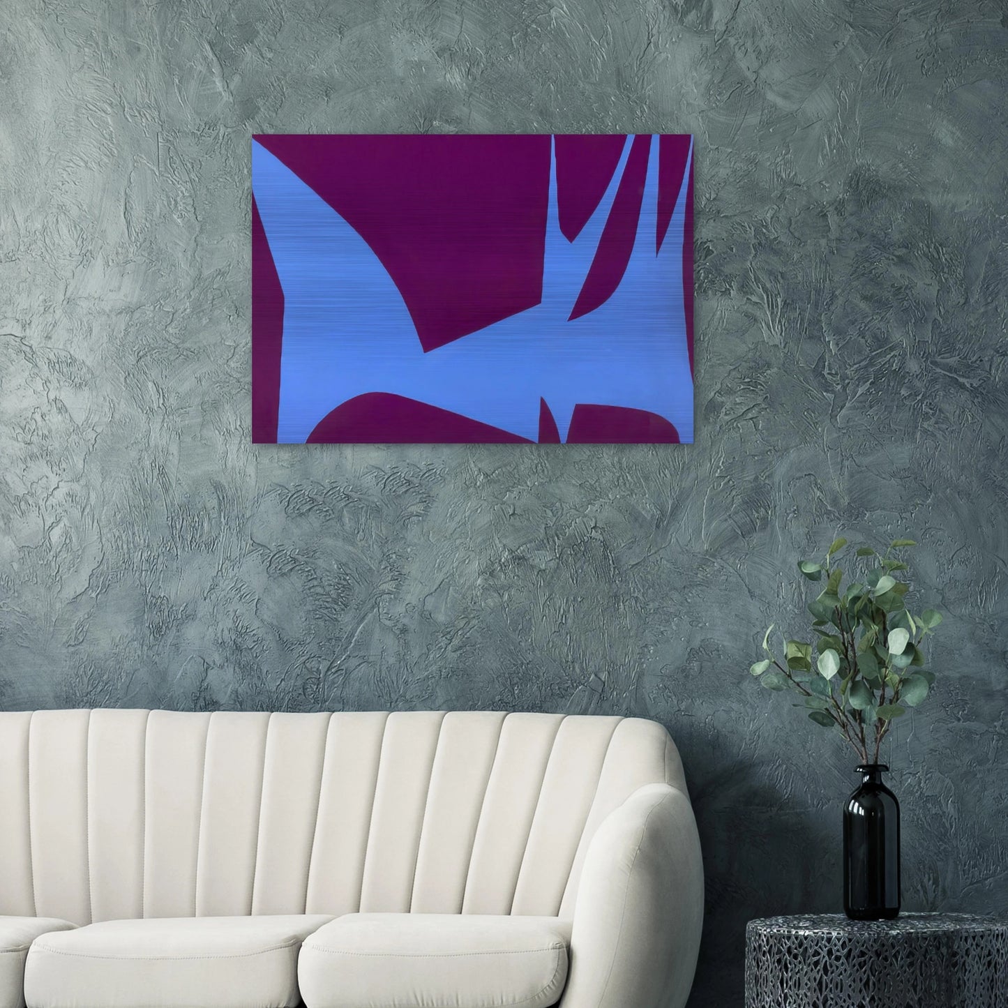 Magical Space Forms - 1951 - Lorser Feitelson Brushed Aluminum Print - 70x100 cm / 28x40 inches | Lorser Feitelson Aluminum Print | Lorser Feitelson Prints