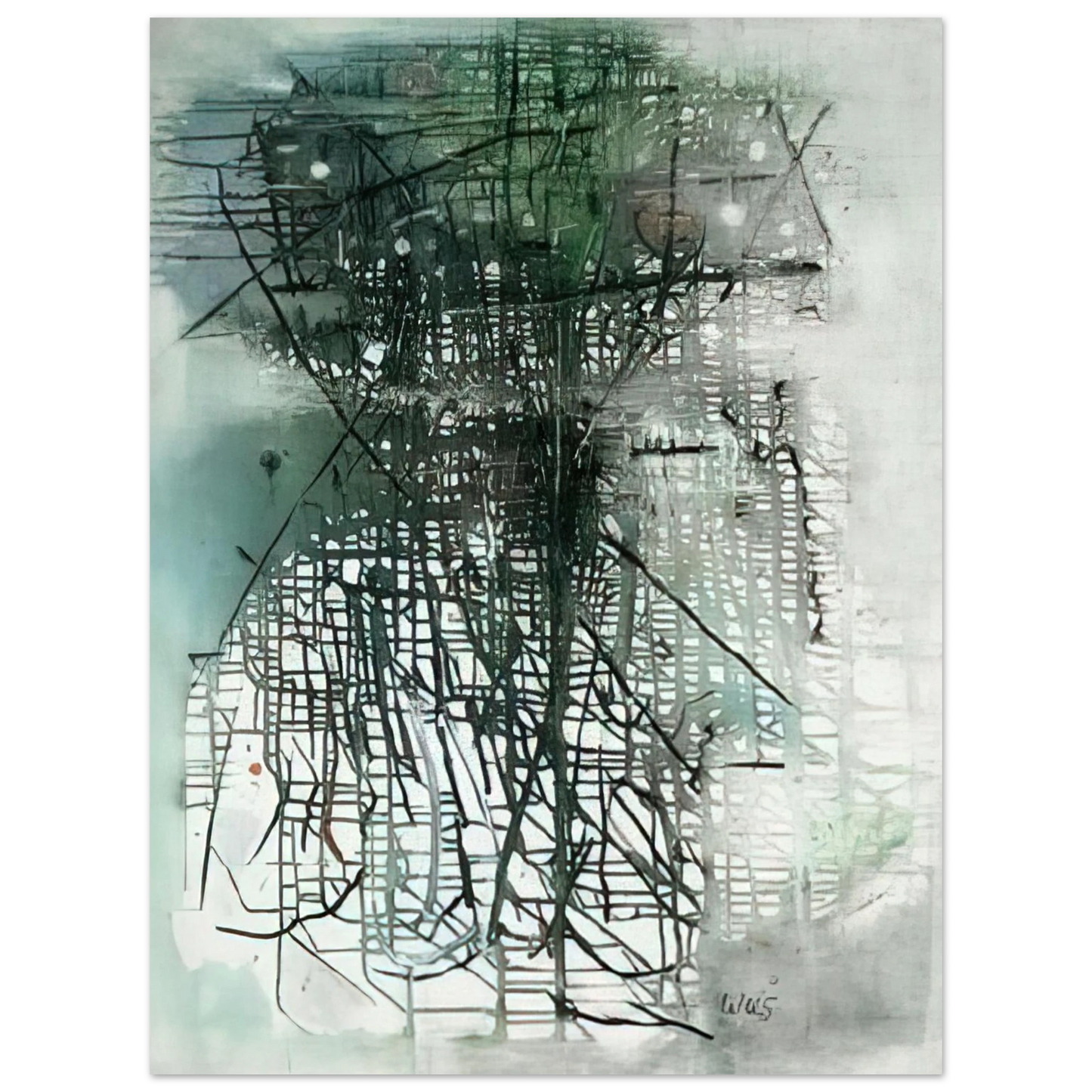 Wols - Composition - Art Informel Fine Art Poster - Default Title