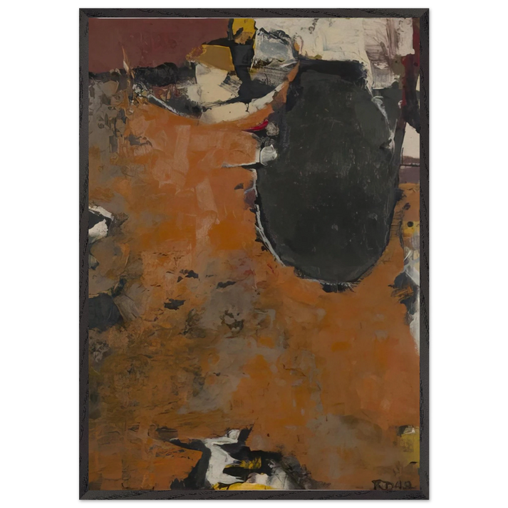 Painting II - Richard Diebenkorn 70x100 cm / 28x40 inches Framed Art Print – Black Wooden Frame