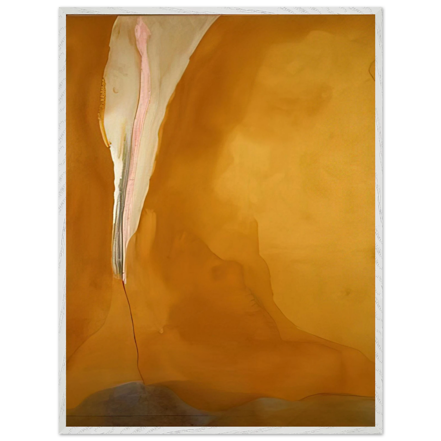 Helen Frankenthaler - Coral Wedge - 1972 Wall art - 20x25 cm / 8x10 inches - Premium Wooden Framed Poster With Fine Art Paper - Wood frame