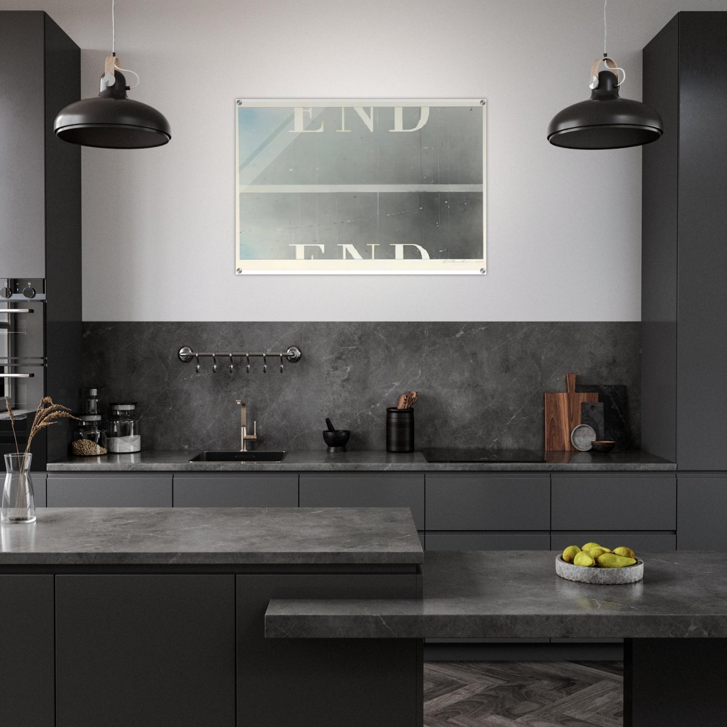 THE END 53 - Edward Ruscha Acrylic Print - 70x100 cm / 28x40″ inches