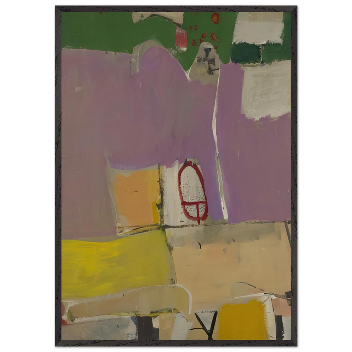 Albuquerque 4 - Richard Diebenkorn 70x100 cm / 28x40 inches Framed Art Print – Black Wooden Frame