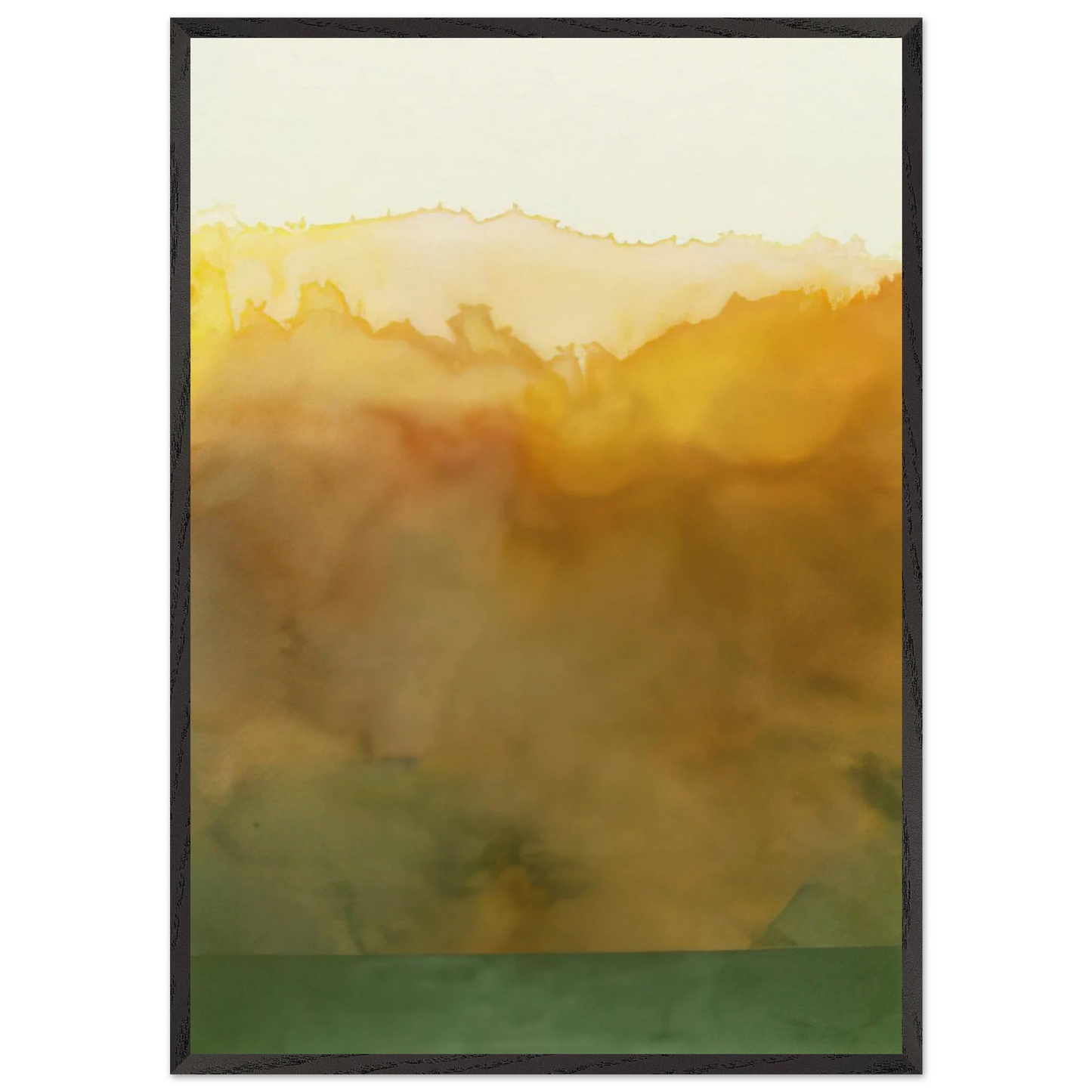 Turtle - 1977 - Ronnie Landfield Framed Art Print – Black Wooden Frame - Default Title - -Framed Art Print