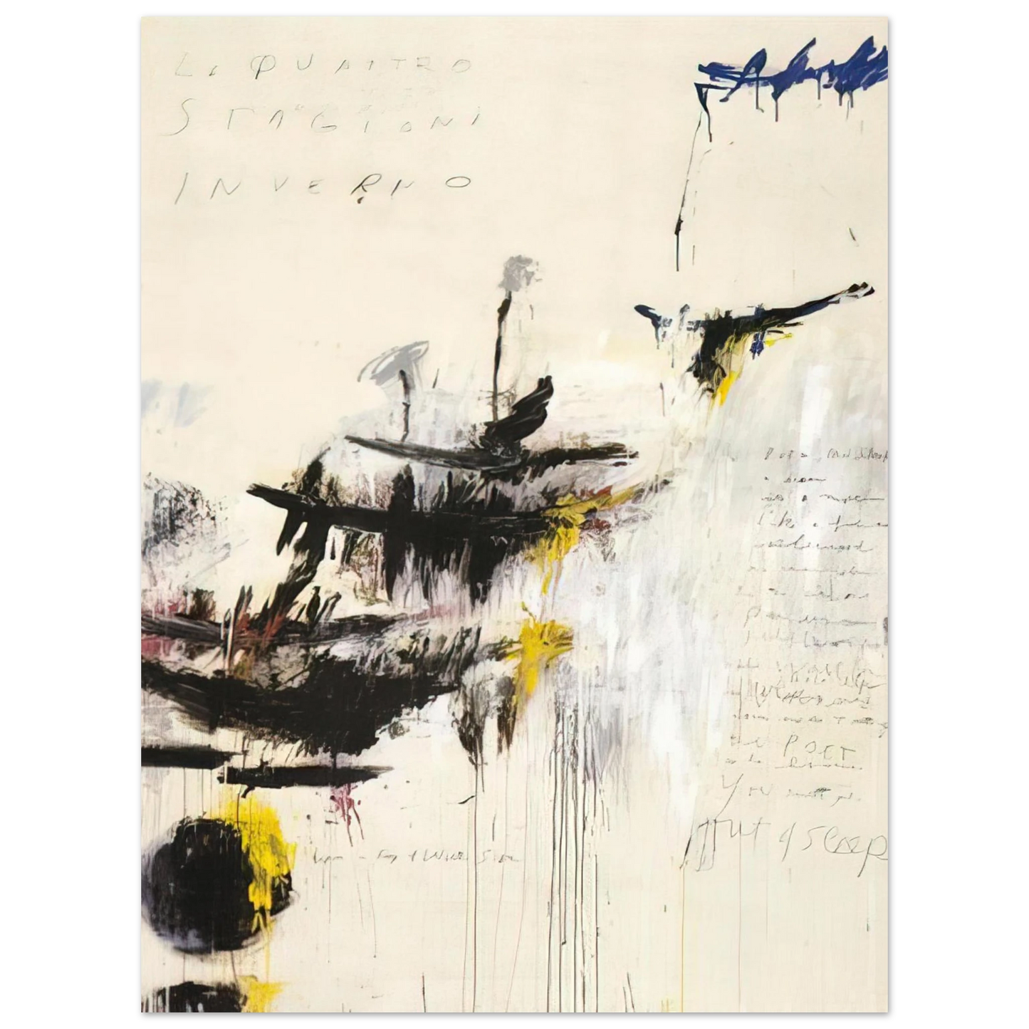 Cy Twombly - Quattro stagioni I. Inverno Fine Art Poster - Default Title