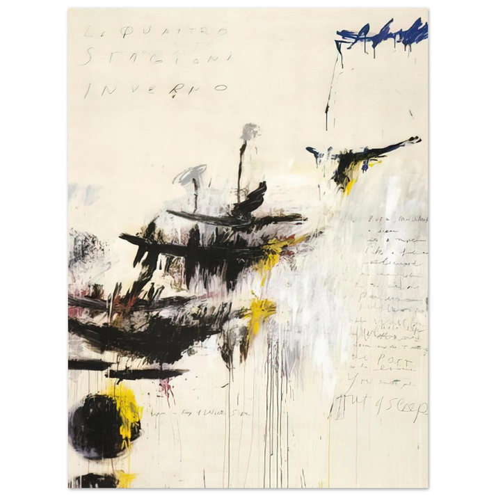 Cy Twombly - Quattro stagioni I. Inverno 75x100 cm / 30x40inches Fine Art Poster