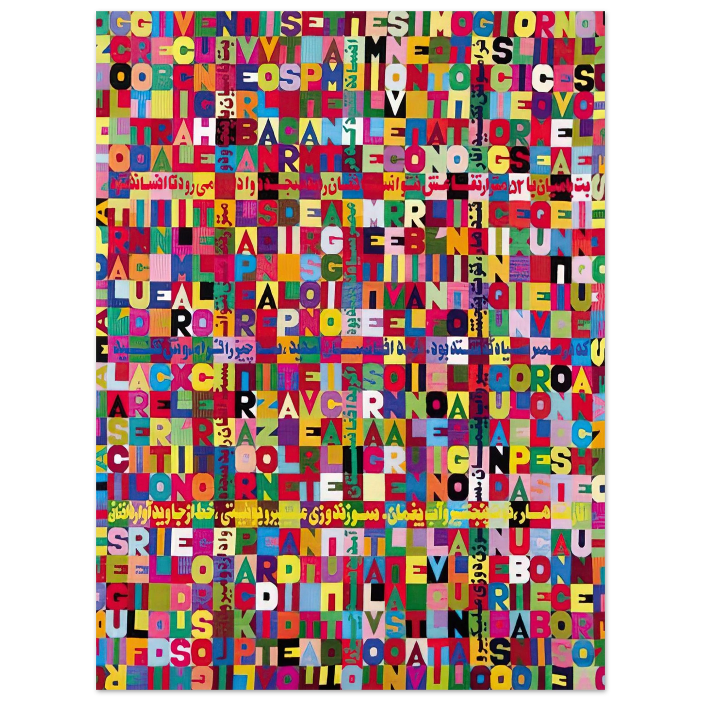 Alighiero Boetti - OGGI VENISETESIMO GIORNO UNDICESIMO MESE ANNO MILLENOVEIOOO ANTOTO ALIGHIERO E BOETTI ALLAMATO Fine Art Poster - Default Title