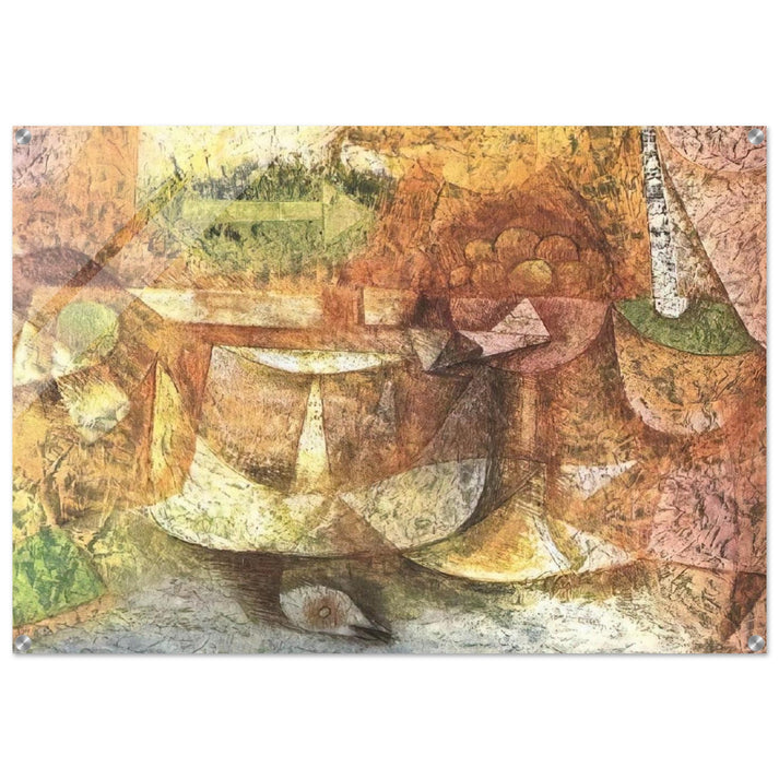 STILL LIFE WITH DOVE 1931 - Paul Klee Acrylic Print - 70x100 cm / 28x40″ inches
