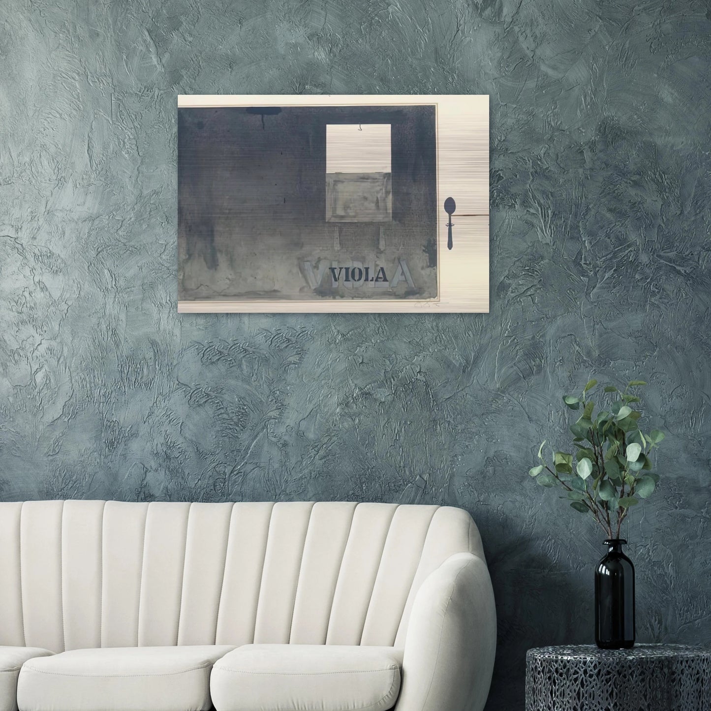 VIOLA ULAE 117 - Jasper Johns Brushed Aluminum Print - 70x100 cm / 28x40 inches | Jasper Johns Aluminum Print | Jasper Johns Prints