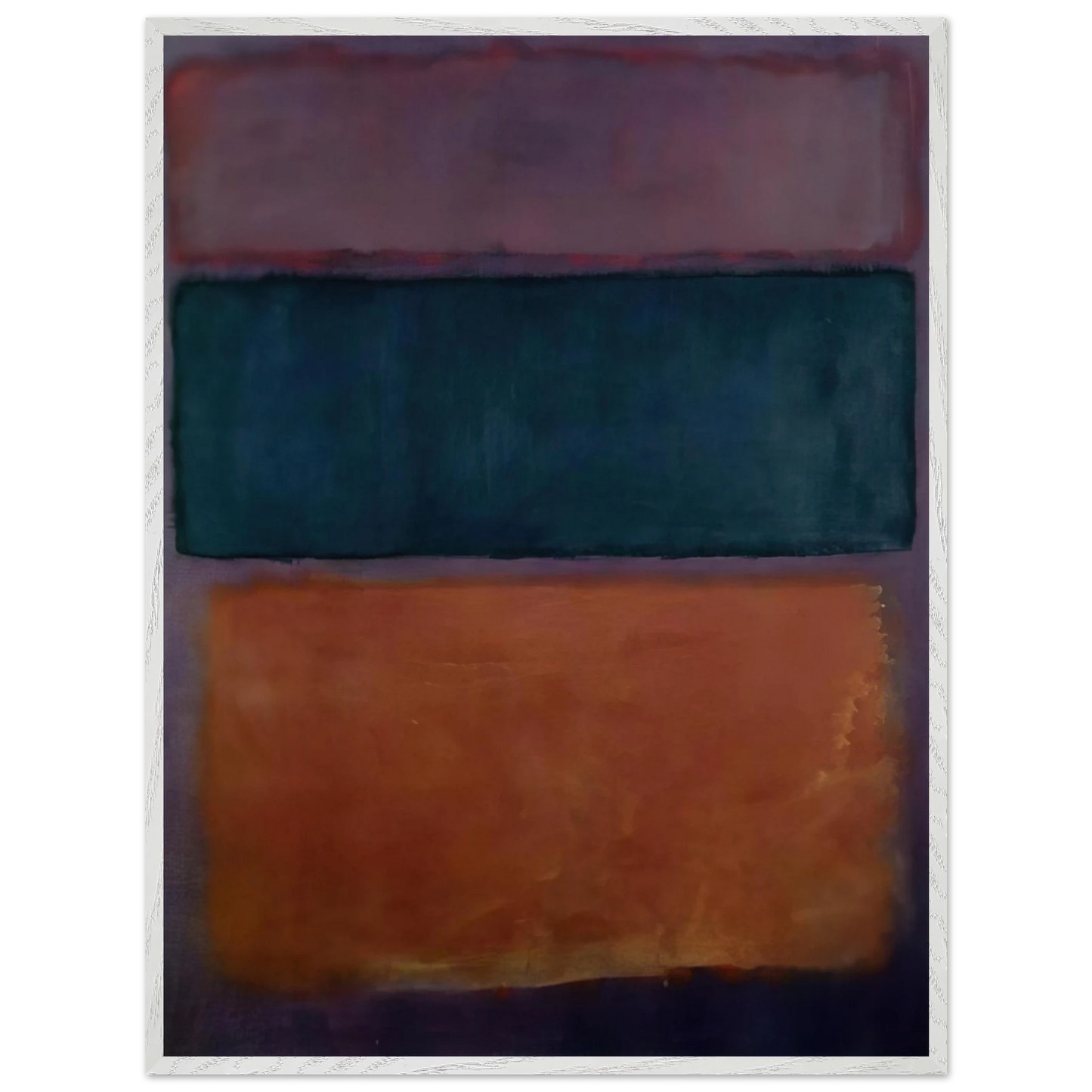 Mark Rothko - Untitled - 1963 Wall Art - 60x80 cm / 24x32 inches - Premium Wooden Framed Poster With Fine Art Paper-canvas - Wood frame