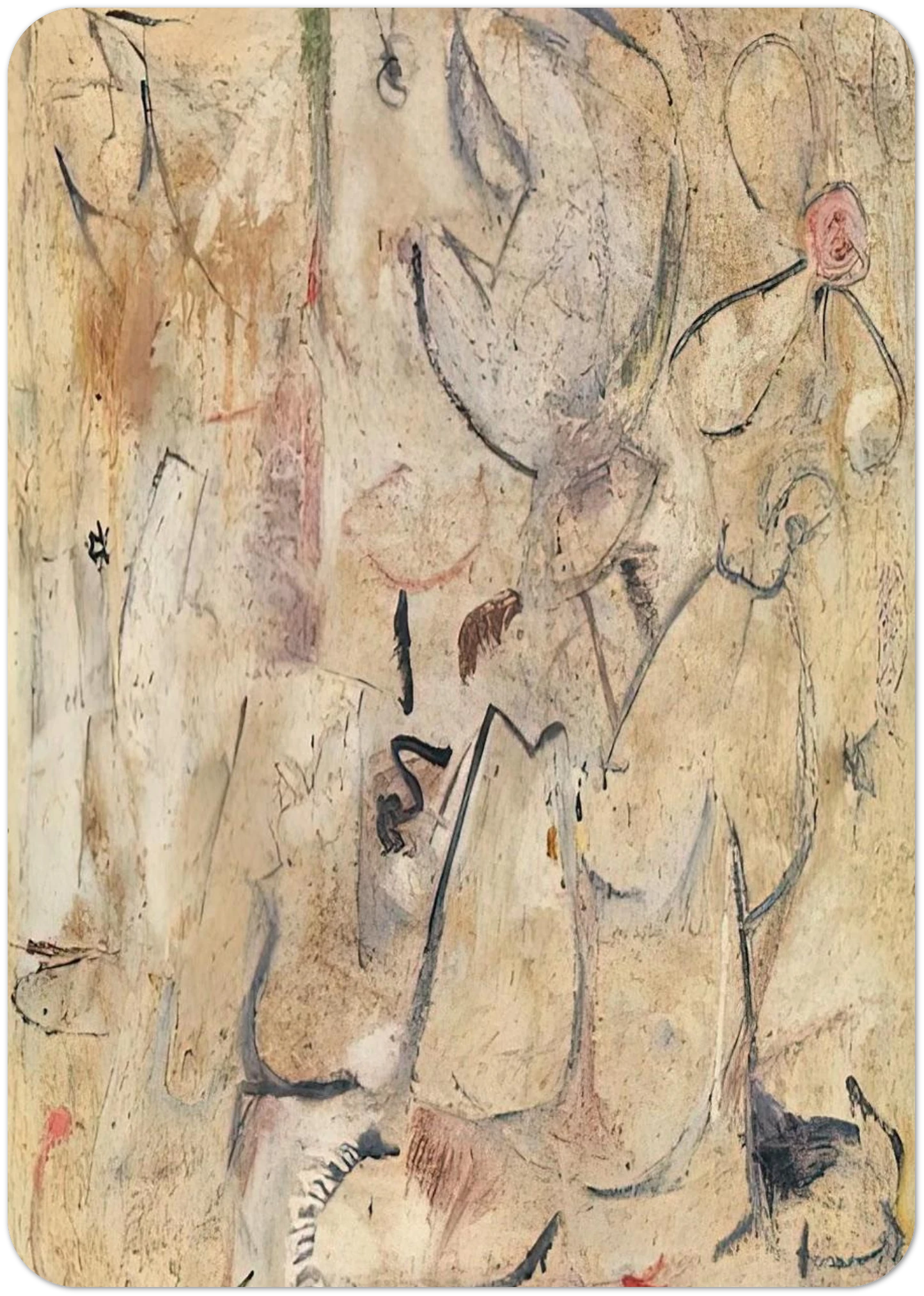 Beach, 1950- By Helen Frankenthaler Pack of 10 Post Cards | Helen Frankenthaler Post Cards | A6 (10.5 x 14.8 cm) - 4.1 x 5.8 inches