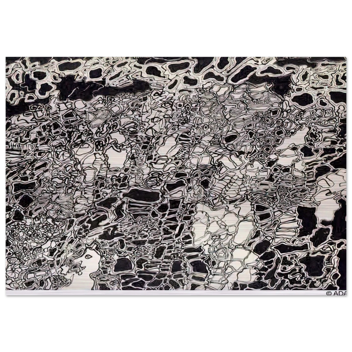 BRIGHT METEOR - Jean Dubuffet Brushed Aluminum Print - 70x100 cm / 28x40 inches | Jean Dubuffet Aluminum Print | Jean Dubuffet Prints