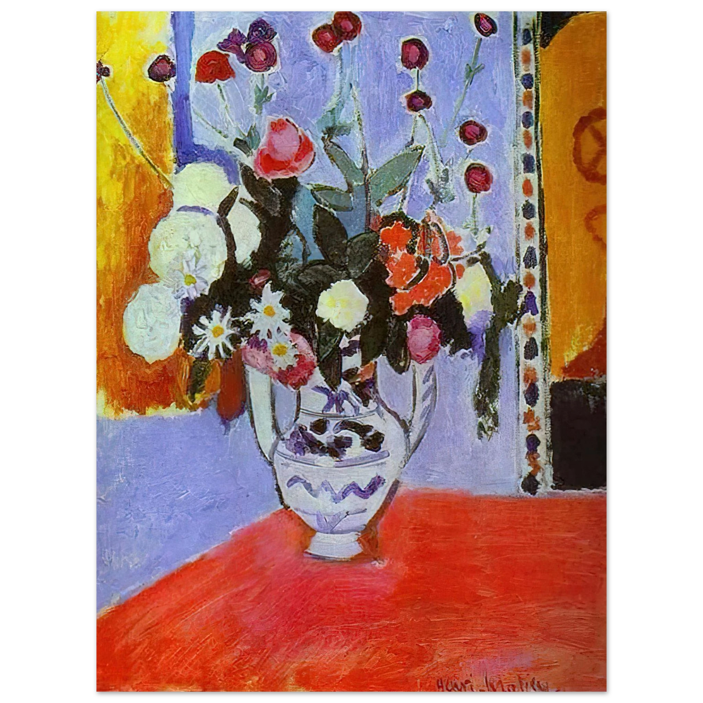 Henri Matisse - A BUNCH OF FLOWERS 1907 Fine Art Poster - Default Title