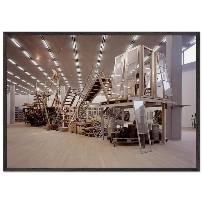 Garden Sculpture - 1996 - Dieter Roth 70x100 cm / 28x40 inches Framed Art Print – Black Wooden Frame