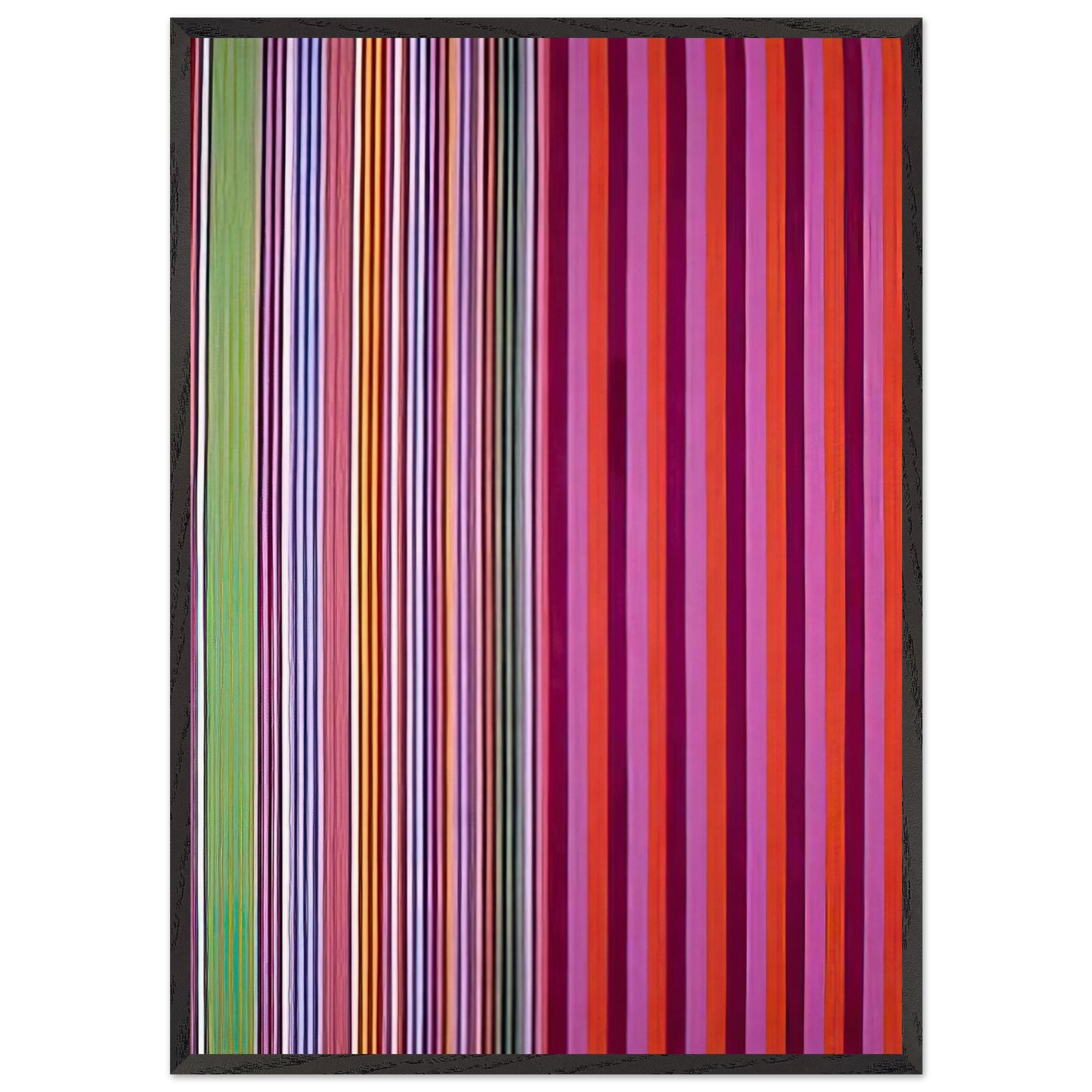 Red Baron - 1966 - Gene Davis Framed Art Print – Black Wooden Frame - Default Title - -Framed Art Print