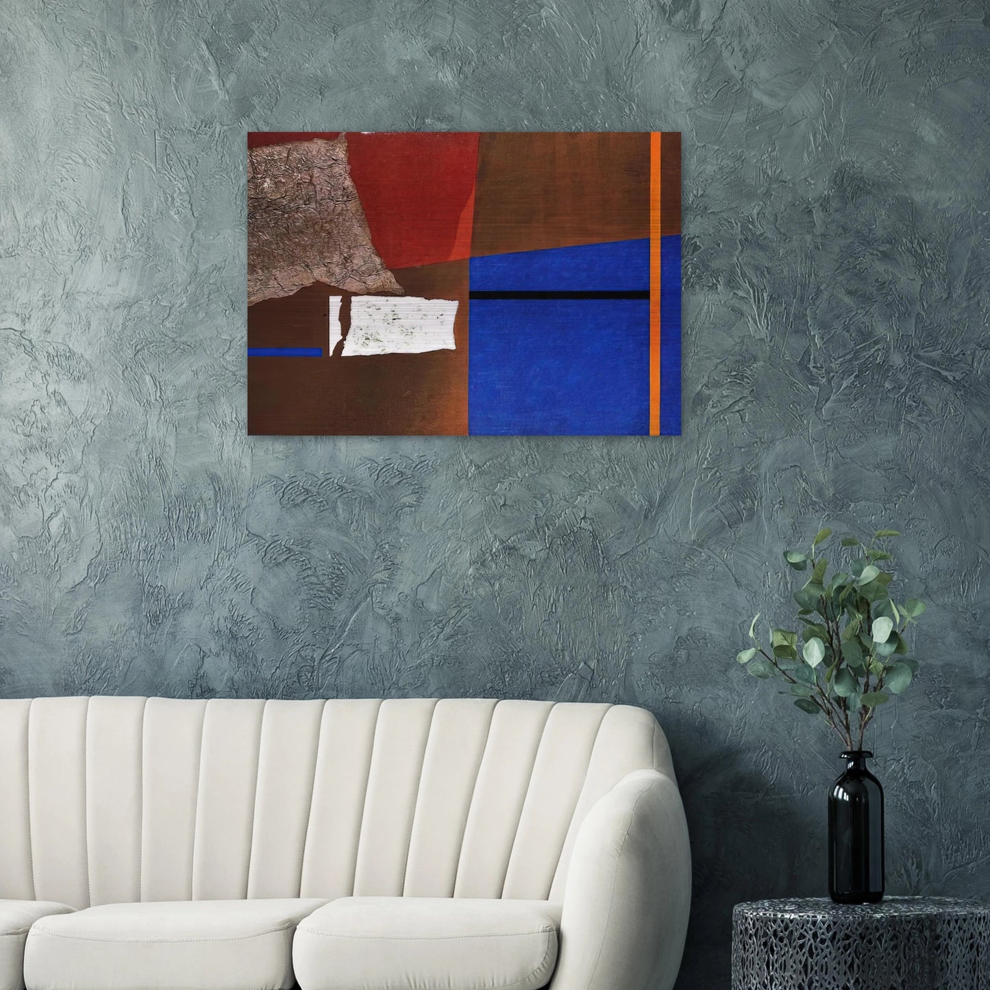 ASTRAZIONE PLASTICA 1954 - Enrico Prampolini Brushed Aluminum Print - 70x100 cm / 28x40 inches | Enrico Prampolini Aluminum Print | Enrico Prampolini Prints