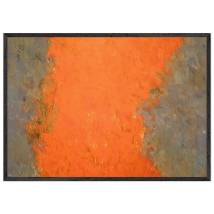 Untitled - 1959 N9 - Theodoros Stamos 70x100 cm / 28x40 inches Framed Art Print – Black Wooden Frame