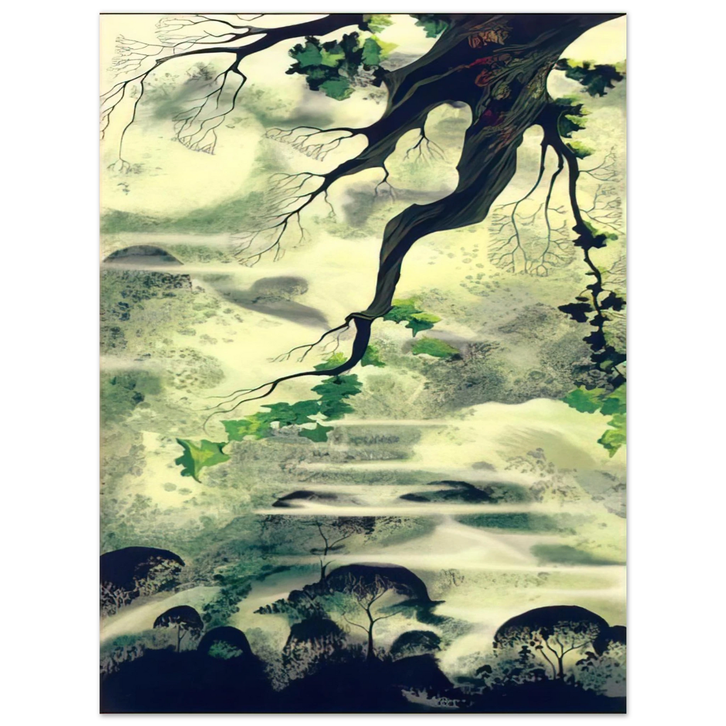 Eyvind Earle - Fog Bound Fine Art Poster - Default Title