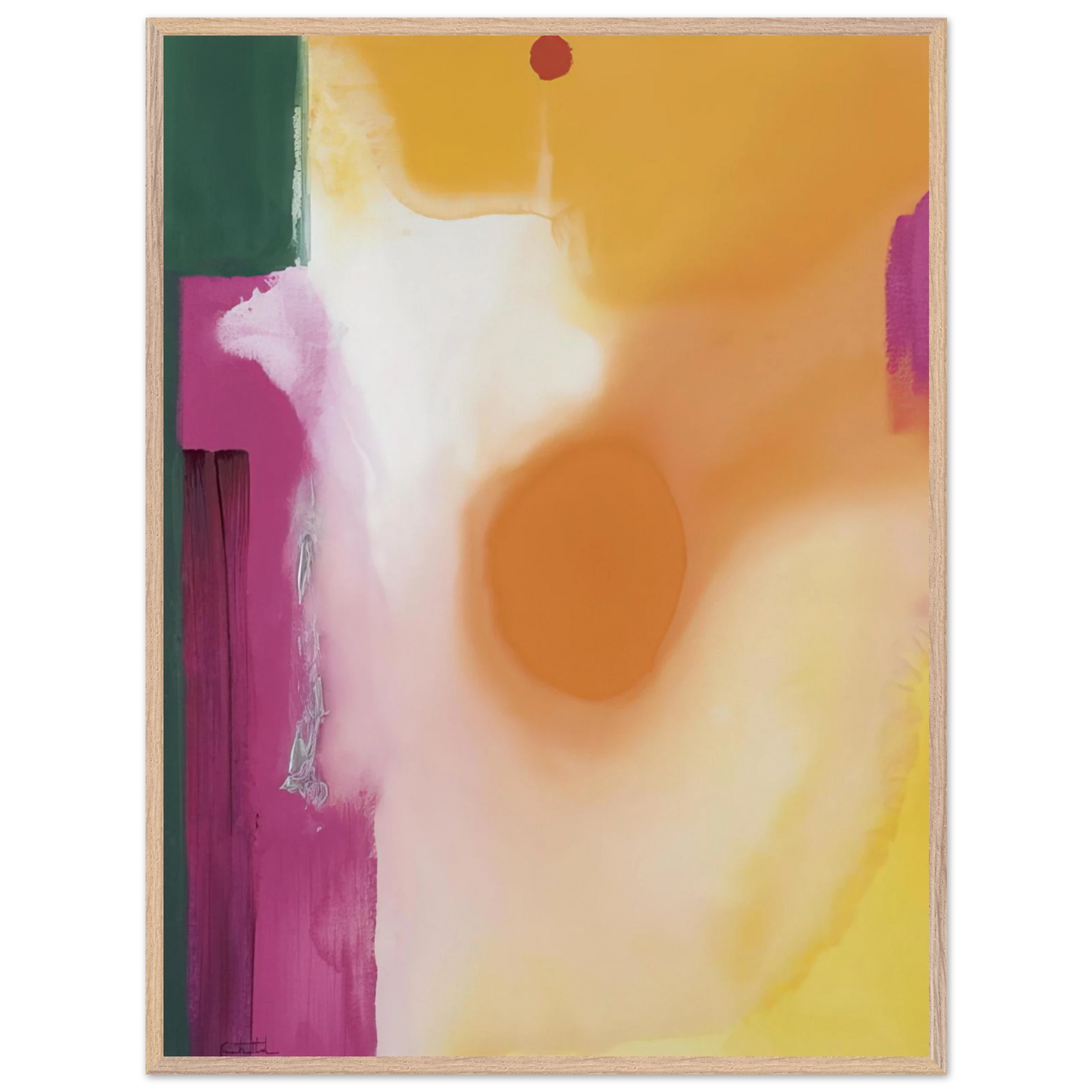 Helen Frankenthaler - Bullseye - 1989 Wall art - 27x35 cm / 11x14 inches - Fine Art Poster - -