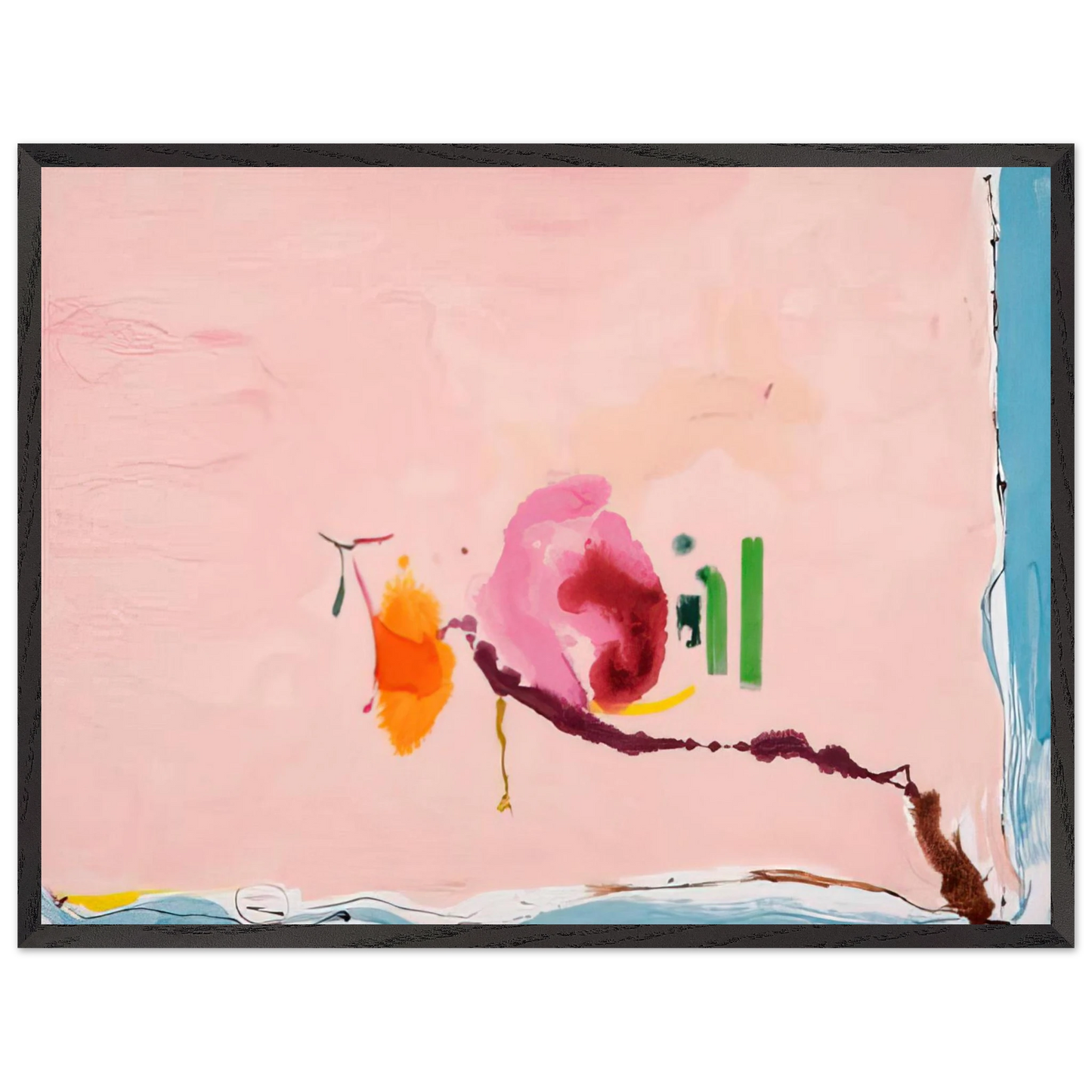 Helen Frankenthaler - Flirt - 1995 Wall art - 21x29.7 cm / 8x12" - Fine Art Poster - -