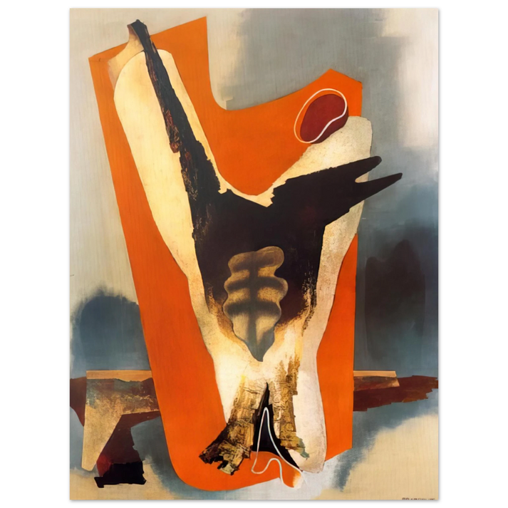 Enrico Prampolini - THE FUNERAL OF ROMANTICISM AESTHETIC TRANSFIGURATION 1934 75x100 cm / 30x40inches Fine Art Poster