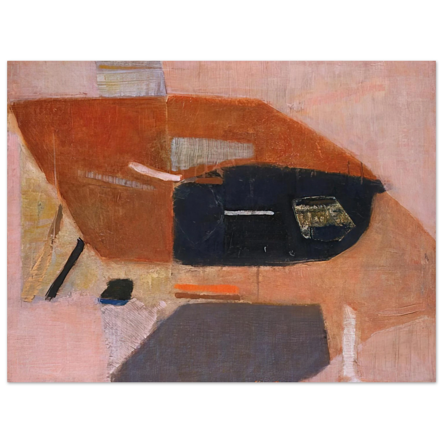 Kenzo Okada - Number 2 - 1954 Fine Art Poster - Default Title