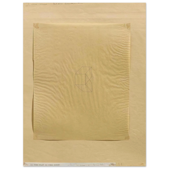 Alighiero Boetti - MA COSA FAI MA COSA DICI 1972 75x100 cm / 30x40inches Fine Art Poster