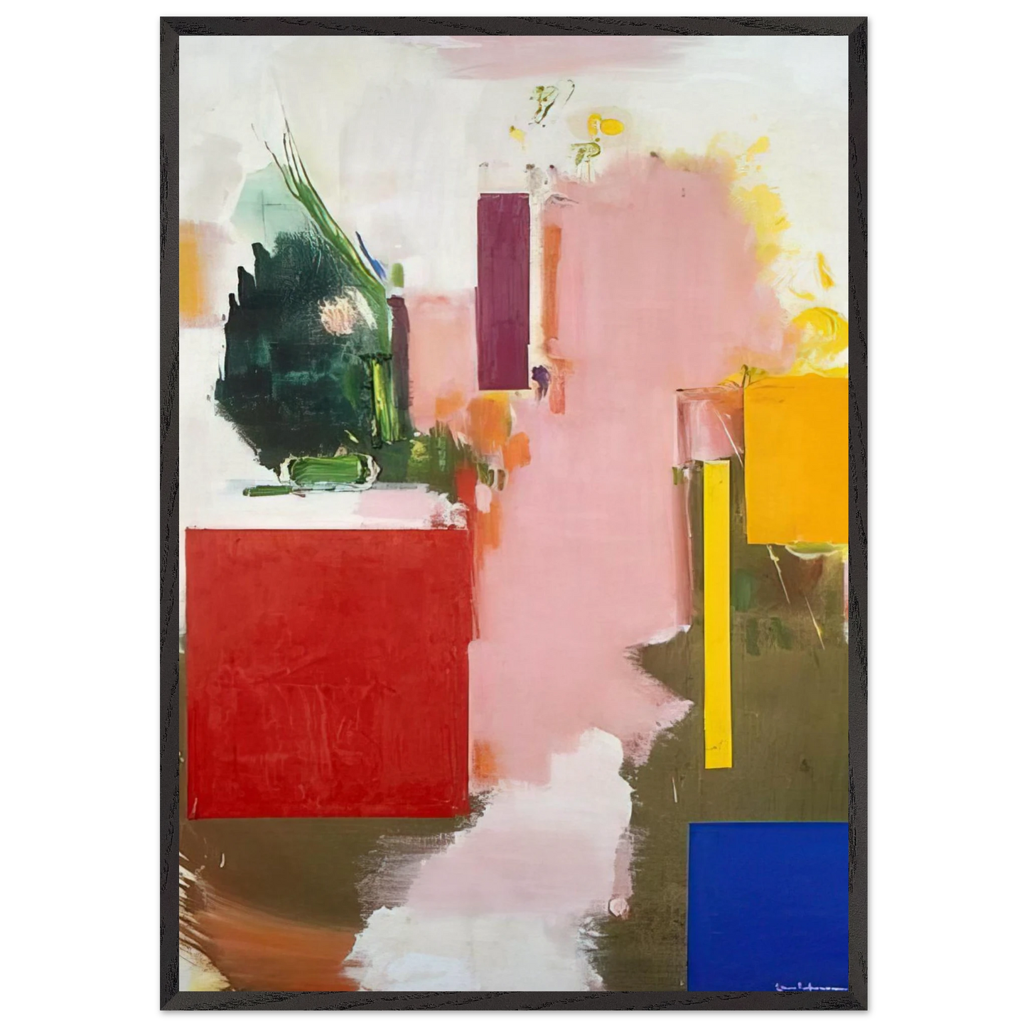 Summer 1965 - Hans Hofmann Framed Art Print – Black Wooden Frame - Default Title - -Framed Art Print